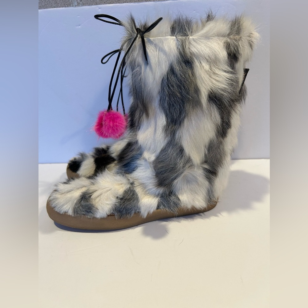 Kaye Spade 9 Rabbit Fur Boots